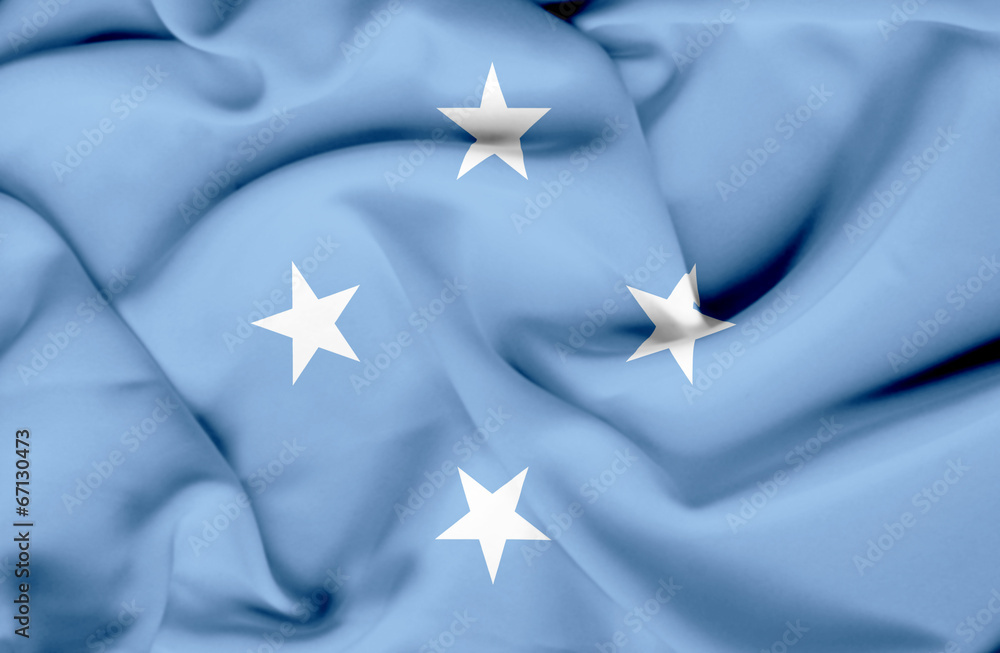 Micronesia waving flag Micronesia waving flag