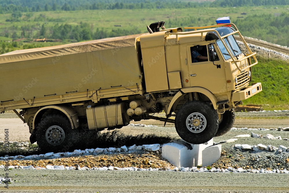 Obraz premium Kamaz truck