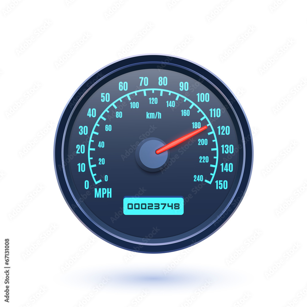 Speedometer icon isolated on white background Speedometer icon isolated on white background