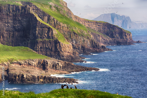 Dramatic landscape on Faroe...