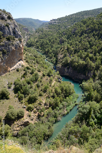 Júcar River in Cuenca, Castilla La Mancha, Spain.