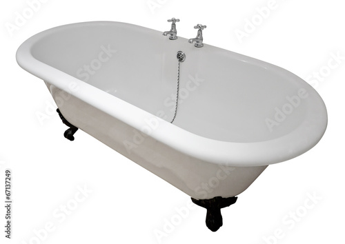 Victorian roll top bath tub