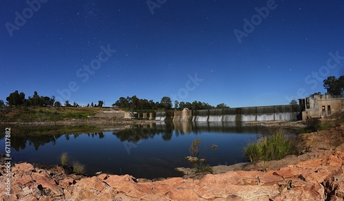 Burnett river at night photo