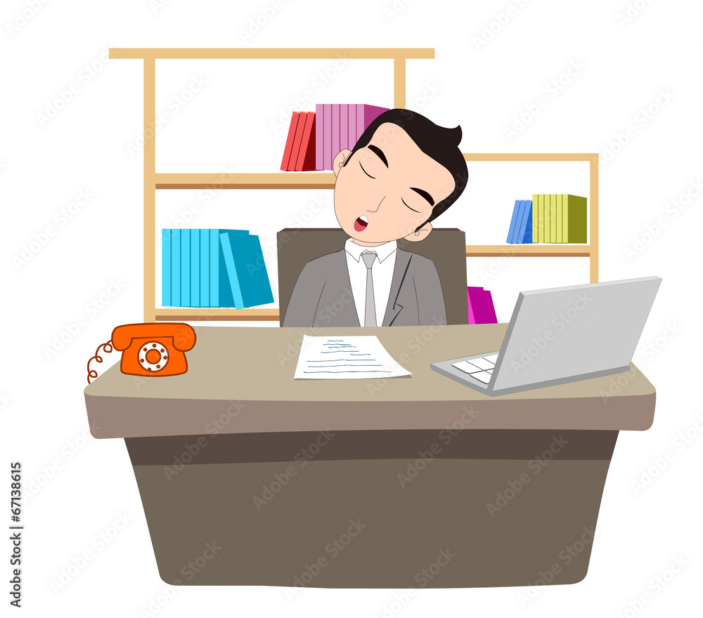businessman sleeping at work table over laptop businessman sleeping at work table over laptop