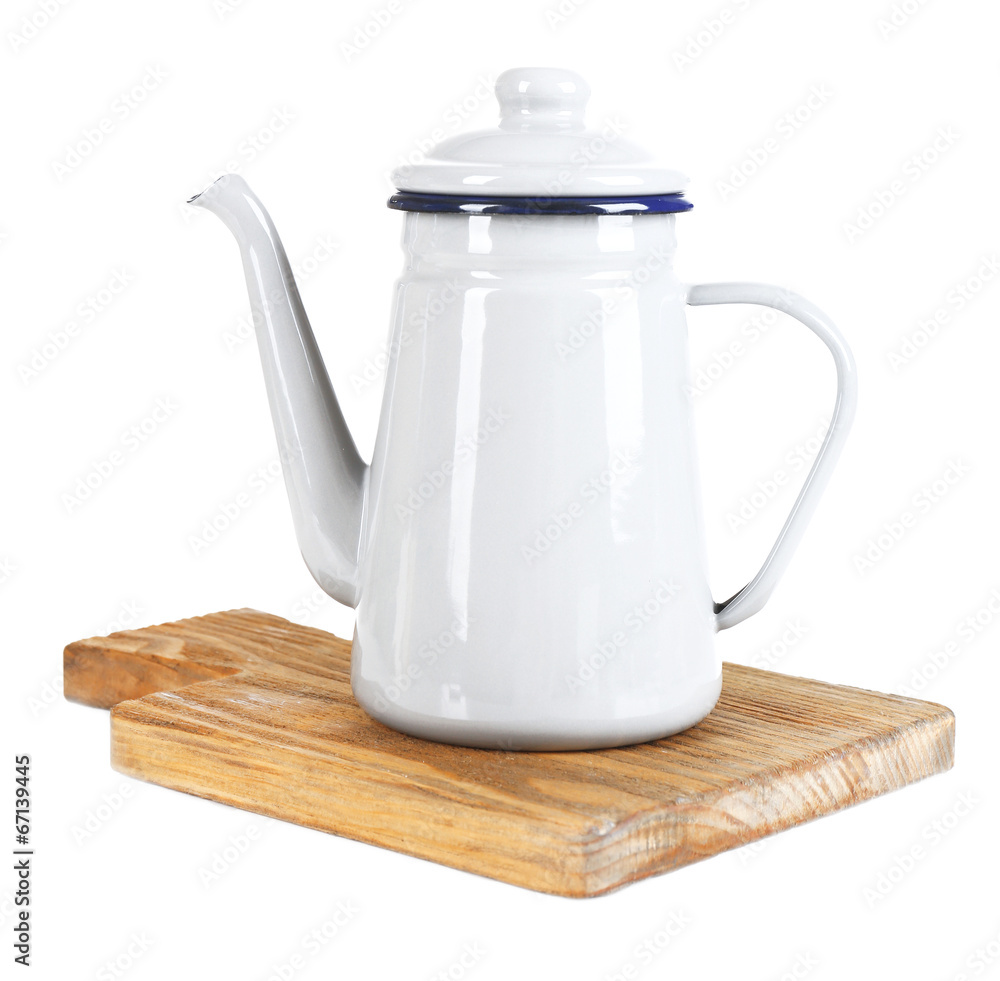 Grey teapot isolated on white Grey teapot isolated on white