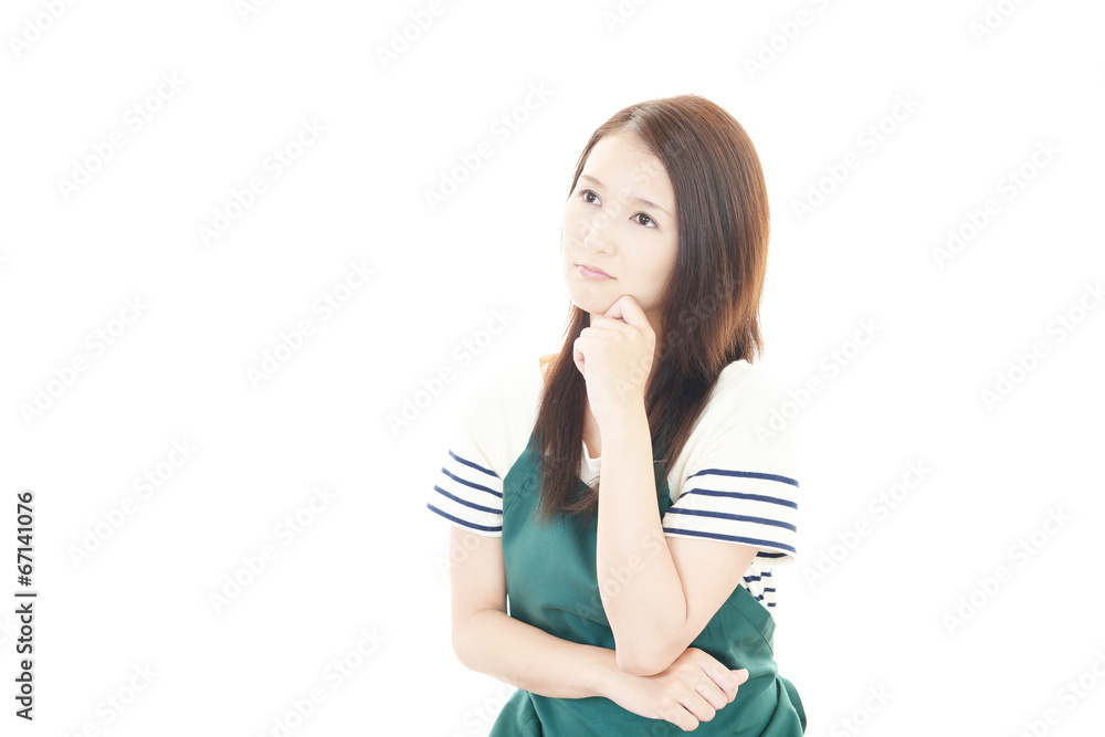 疲れた表情の女性 疲れた表情の女性