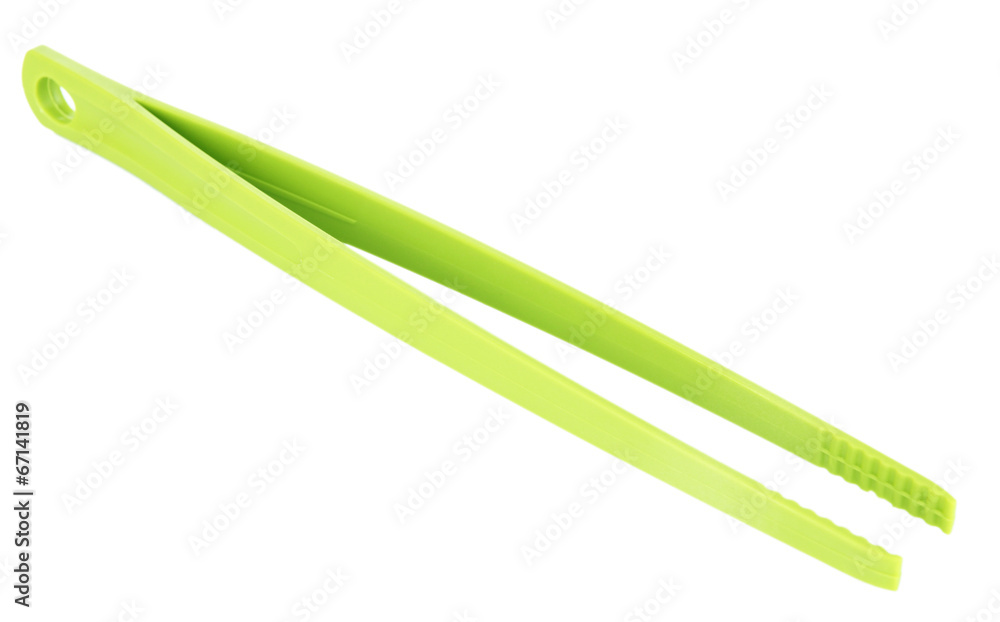 Kitchen tongs isolated on white Kitchen tongs isolated on white