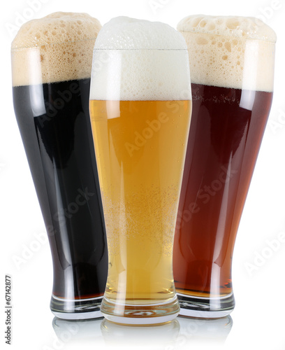Verschiedene Biere im Glas photo