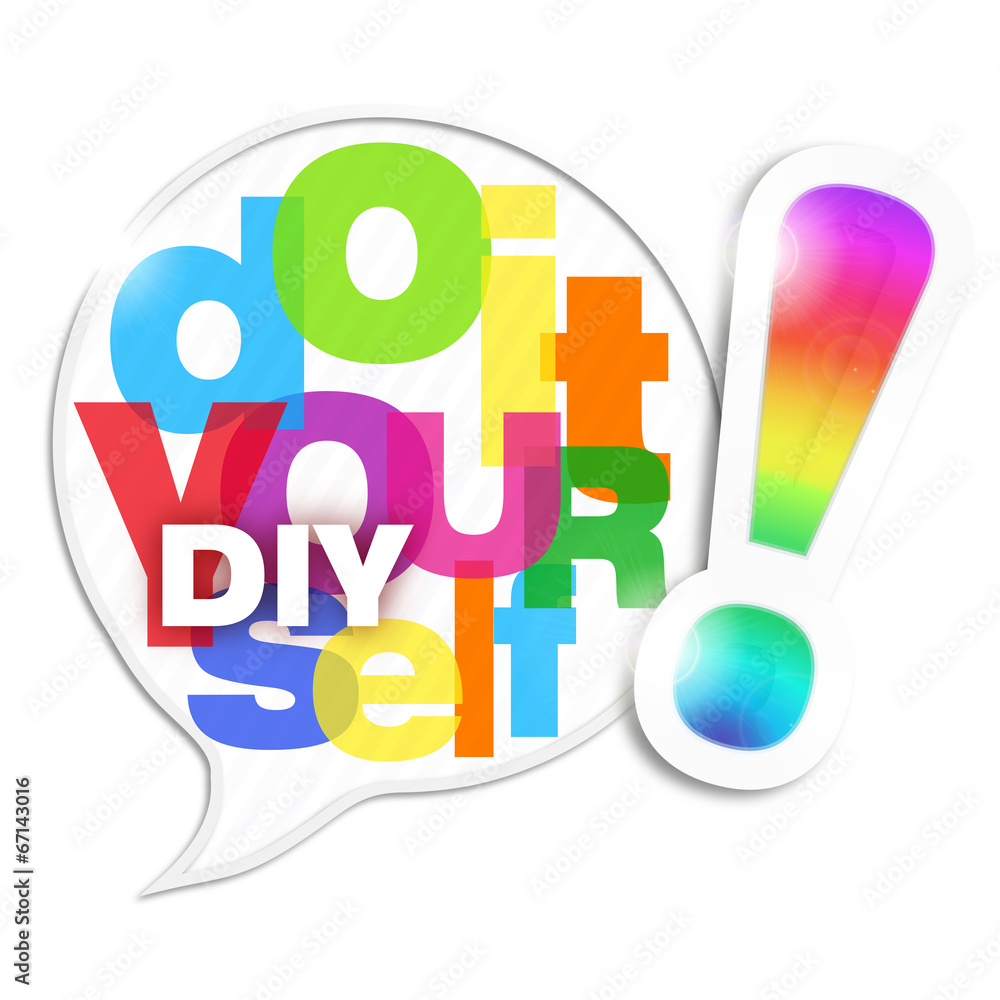 bulle mosaïque lettres : do it yourself (cs5)