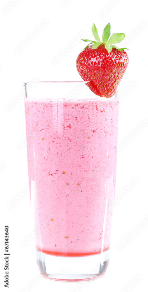 Delicious berry smoothie isolated on white Delicious berry smoothie isolated on white