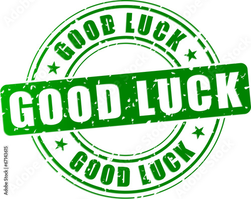 Vector good luck stamp