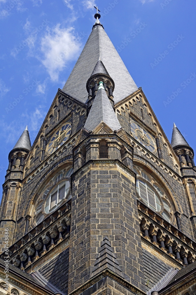 Turm der Lutherkirche in SOLINGEN ( NRW )