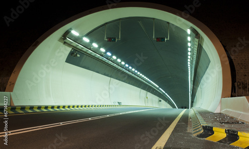 A tunnel on Kalba - Sharjah highway, UAE photo
