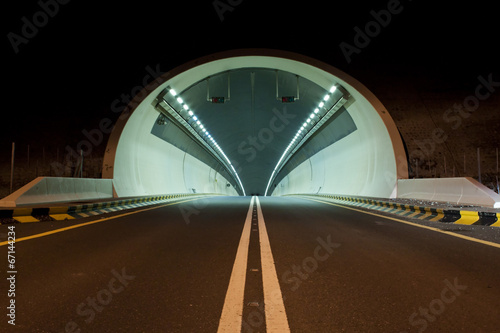 A tunnel on Kalba - Sharjah highway, UAE