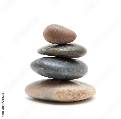 Stones in balanced pile 