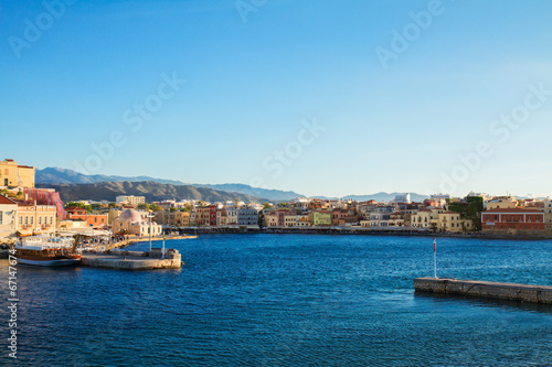 port w Chanii, Kreta, Grecja