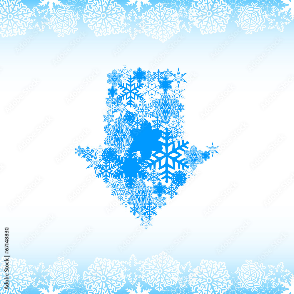 Snow alphabet. Symbols of the snow Snow alphabet. Symbols of the snow