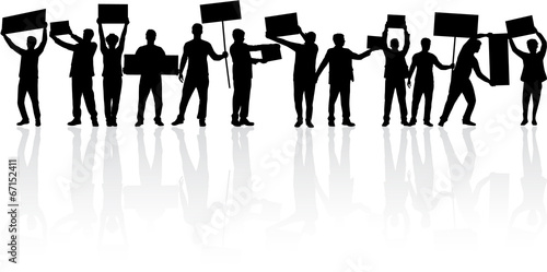manifestation - a group of people protesting