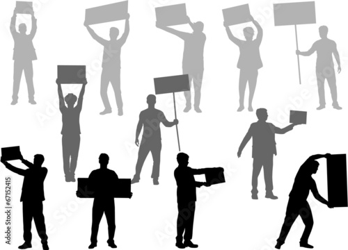 manifestation - a group of people protesting