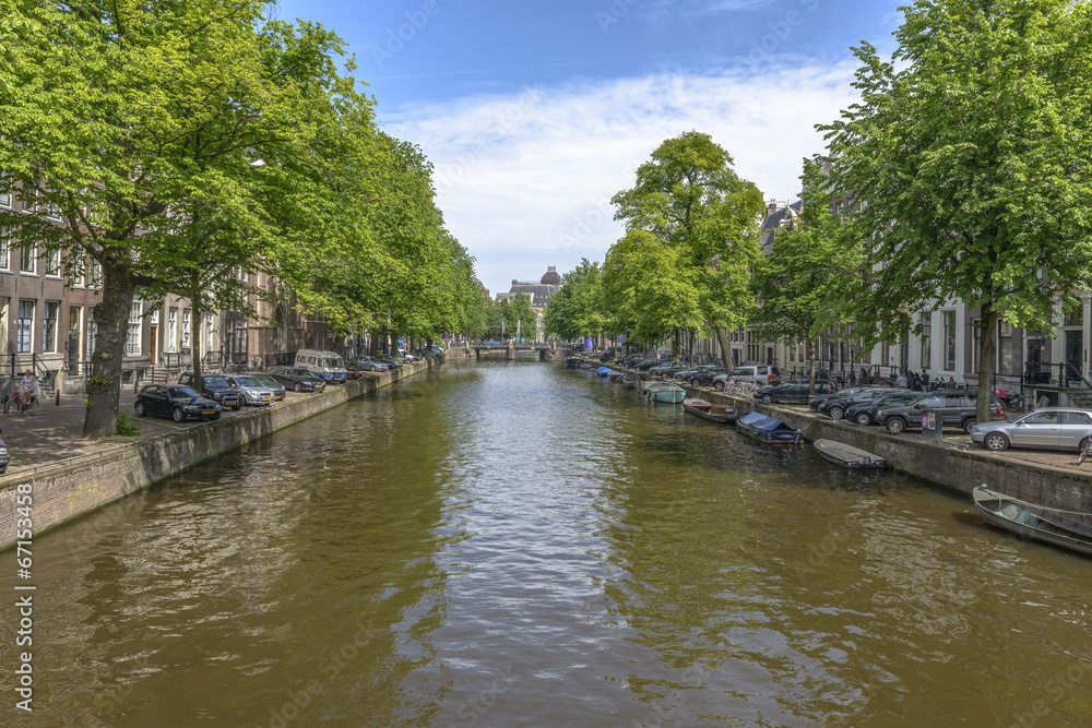 Amsterdam in a summer day