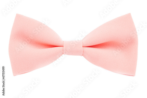 color bow tie isolated on white background