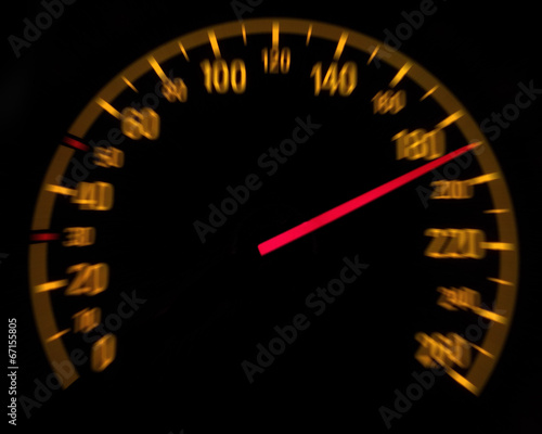 Car speedometer and counter - Speed concept