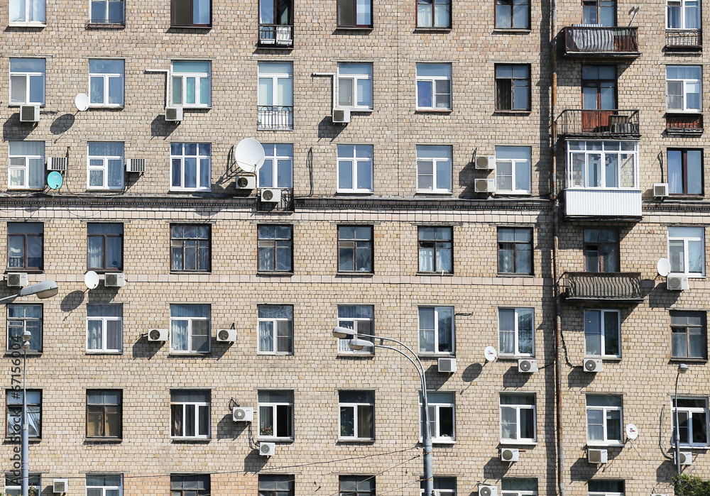 Hausfassade in Moskau