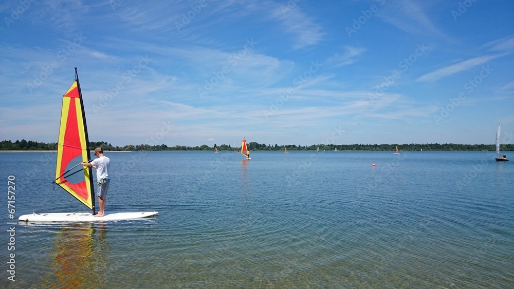 Fototapeta premium Surfer auf see