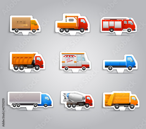 Truck paper stickers photo