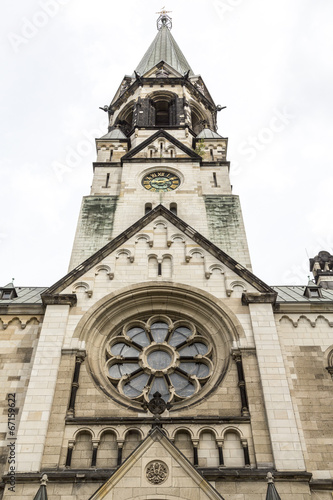 detail of an old church in berlin kreuzberg