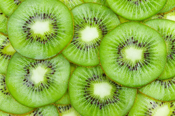 Background with fruit kiwi
