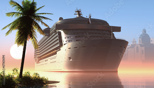 Canvas Print Cruise liner