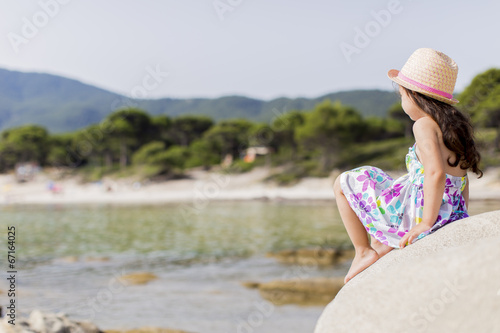 Little girl on the beach © BGStock72