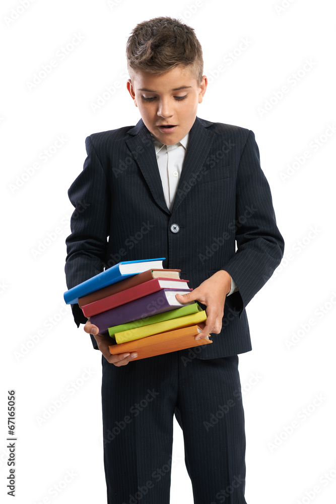 student drops a stack of textbooks student drops a stack of textbooks