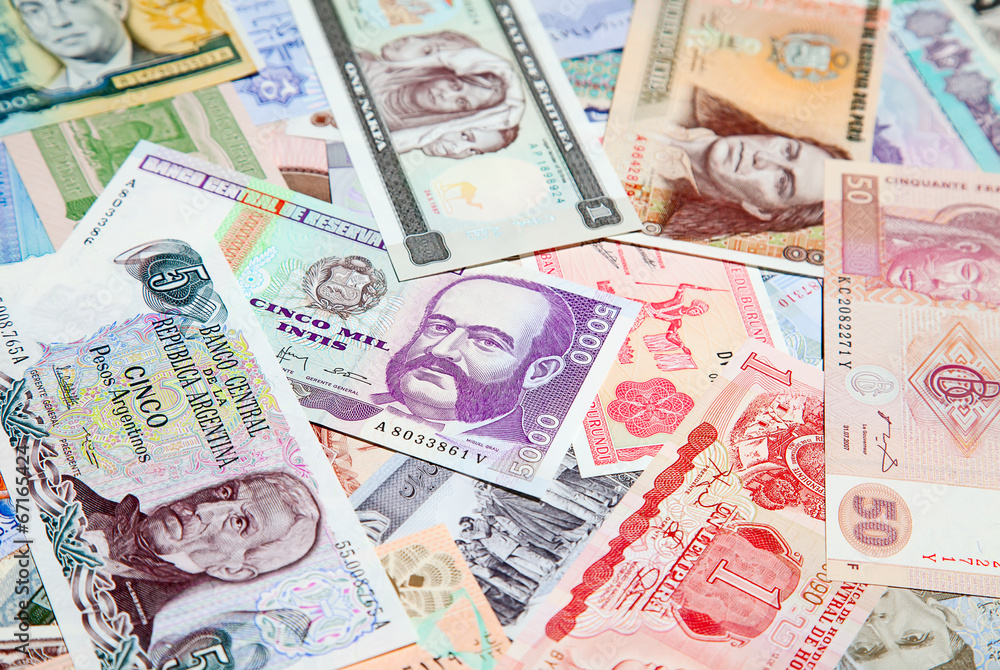 Obraz premium Foreign notes