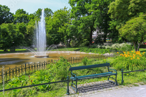 Kraków - planty - fontanna