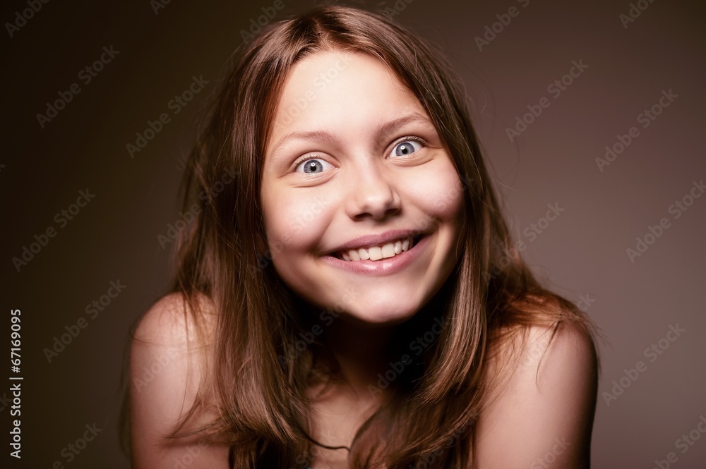 Happy teen girl Happy teen girl