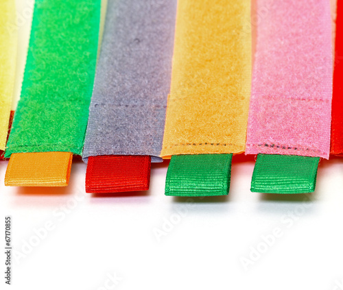 Pack of Colorful Velcro Strips