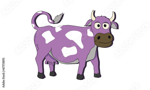 Fototapeta Naklejka Na Ścianę i Meble -  purple_cow1