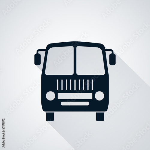 Bus flat vector illustration