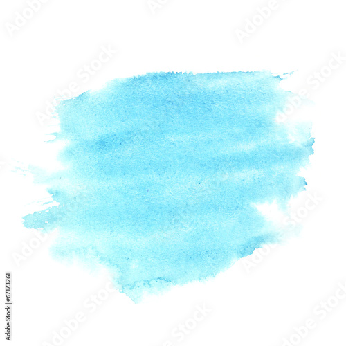 Blue watercolor brush strokes © Roman Sigaev