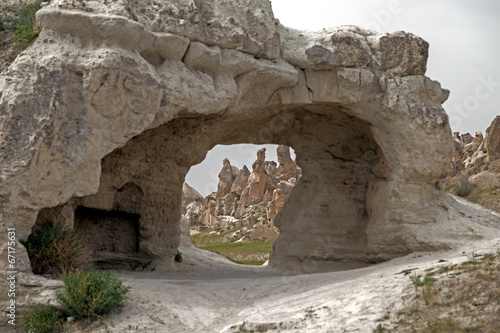 Stone formations in Cappadocia