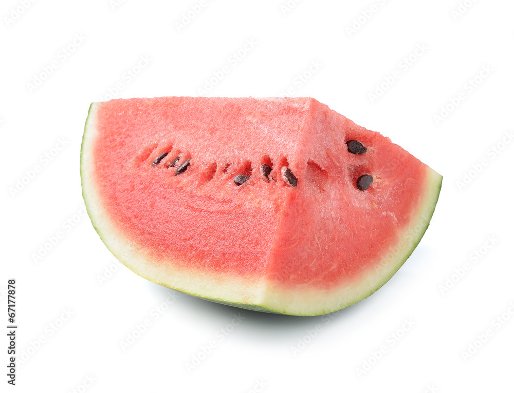 Slice of watermelon on white background Slice of watermelon on white background