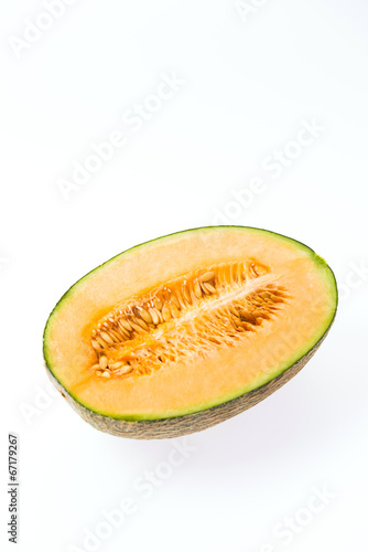 Melon isolated on white