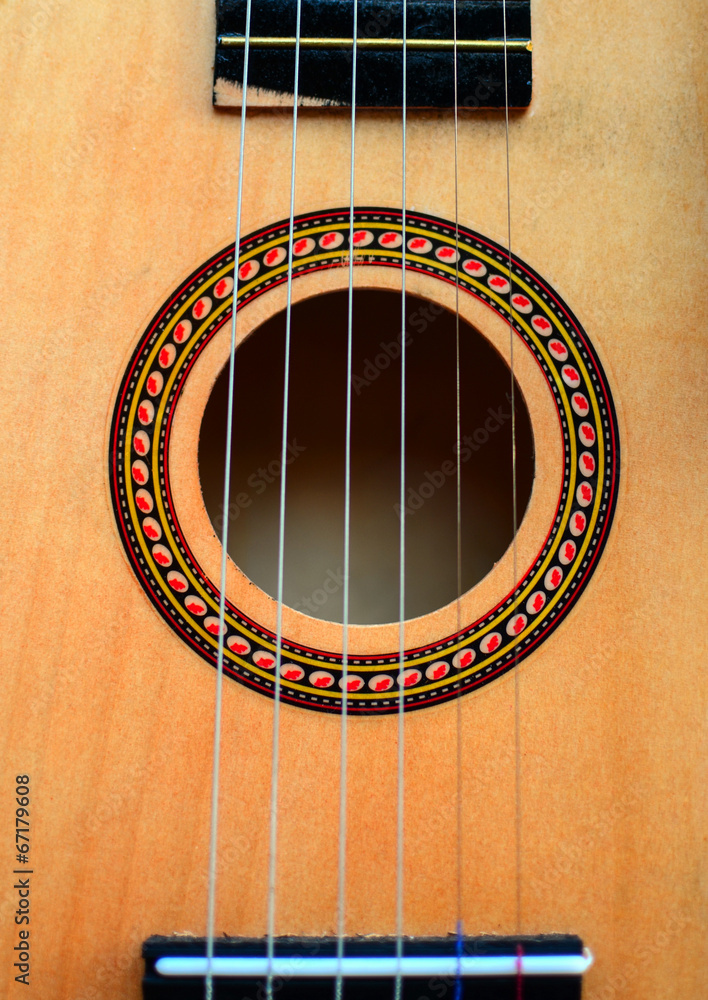 Obraz premium Classic guitar closeup