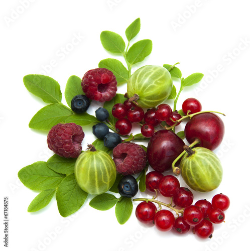 Fototapeta Naklejka Na Ścianę i Meble -  Assorted fresh berries