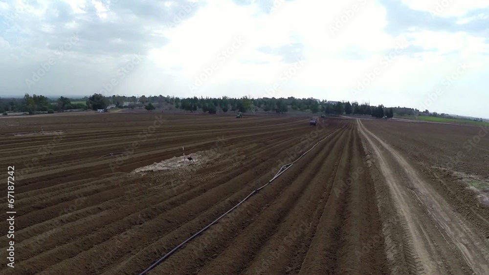 Flight over Potato field Flight over Potato field