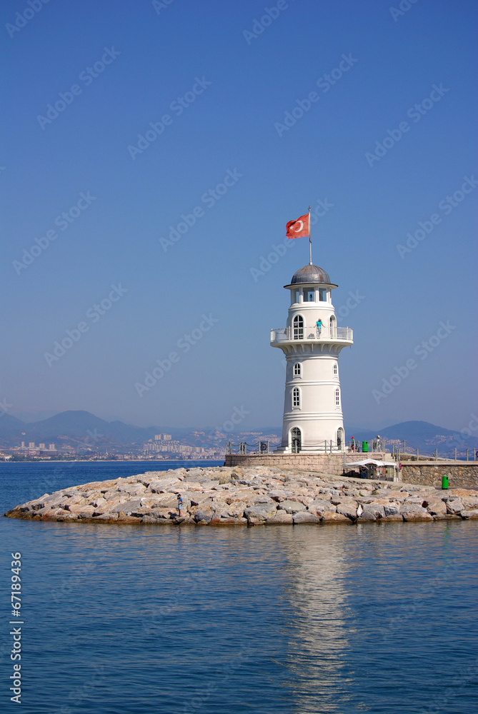 Lighthouse in Alanya, Turkey