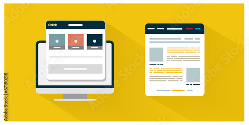 Modern app icon of browser business concept