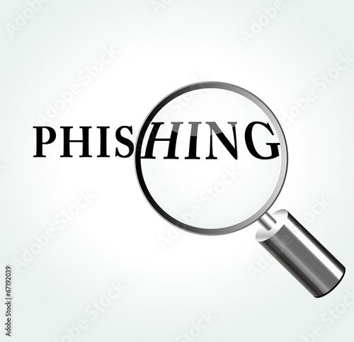 Vector phishing concept illustration